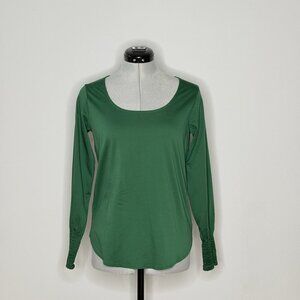 Ann Taylor Smocked Flare Cuff Scoop Neck Top - Size XSmall